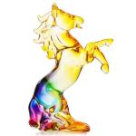 Waldeinsamkeit 4.3" Crystal Horse Statue Year of The Horse 2026 Crystal Figurine Gift Hand Blown Glass Horses Feng Shui Zodiac Collectible Figurine for Home Office Lucky Wealth Chinese New Year Decor