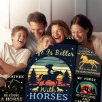 Horse Blanket Gifts for Girls Women,Soft Cozy Horses Blankets and Throws Bed Bedding,Funny Horse Themed Equestrian Gifts for Horse Lovers Kids 50"X40"
