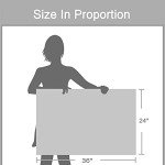 ARTISTIC PATH Horse Picture Animal Art Prints: Wild Black Stallion Graphic Artwork on Canvas for Walls (36" W x 24" H,Multi-Sized)