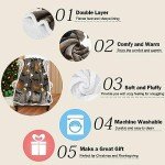 Catalonia Horse Print Sherpa Fleece Throw Blanket, Soft Mink Plush Couch Blanket, Fuzzy Fluffy Comfy Warm Throws, Gift for Her, Horse Gifts for Women, 50x60 inches