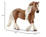 Schleich Farm World Realistic Tinker Mare Horse Figurine - Highly Detailed and Durable Farm Animal Toy, Fun and Educational Play for Boys and Girls, Gift for Kids Ages 3+
