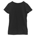 LOST GODS Girl's Horse Retro Love Text T-Shirt - Black - Large