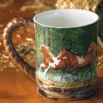 Spring Creek Horse Sculpted Mug by Chris Cummings