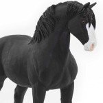 Safari Ltd. Shire Stallion Figurine - Lifelike 5" Horse Figure - Educational Toy for Boys, Girls, and Kids Ages 3+