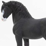 Safari Ltd. Shire Stallion Figurine - Lifelike 5" Horse Figure - Educational Toy for Boys, Girls, and Kids Ages 3+