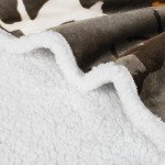 Catalonia Horse Print Sherpa Fleece Throw Blanket, Soft Mink Plush Couch Blanket, Fuzzy Fluffy Comfy Warm Throws, Gift for Her, Horse Gifts for Women, 50x60 inches