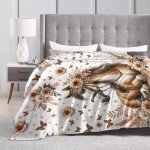 Homieblanket Horse Blanket for Boys Girls, Cool Horse Themed Design Printed Throw Blankets for Kids Lap, Chair Sofa, Warm Soft Cozy Blanket, 40"x 50"
