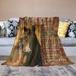 Horse Gifts: Soft Warm Cozy Fleece Blanket for Kids & Adults - 40"x50"