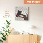 Blauwhim String Art Horse Craft, DIY Hobby Horse Crafts Kits for Adults, Teens, Craft Beginners, Gifts for Women Rustic Home Decor (12" x 12")