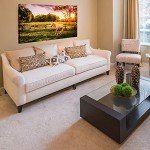 KREATIVE ARTS - Large Size Horse of a Farm Canvas Prints Wall Art Picture Modern Sunset Landscape Wild Animal High Definition Print Painting for Hotel Wall Decor Ready to Hang 20x36inch