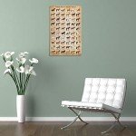 XNLKSI Horse Knowledge Horse Breeds of The World Poster Framed 12x16inch