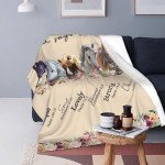 Horse Blanket Horse Decor God Says You Are Throw Blanket Super Warm Soft Plush Lightweight Fleece Flannel Bible Verse Blanket Horse Gifts for Women Girls Boys Men Kids for Winter Couch Bedding 40"X50"