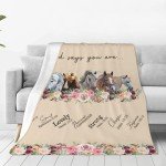 Horse Blanket Horse Decor God Says You Are Throw Blanket Super Warm Soft Plush Lightweight Fleece Flannel Bible Verse Blanket Horse Gifts for Women Girls Boys Men Kids for Winter Couch Bedding 40"X50"