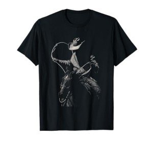 Rodeo Cowboy Dark Western Horse Art T-Shirt