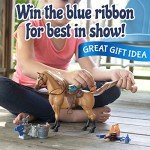 Sunny Days Entertainment | Quarter Horse with Moveable Head, Realistic Sound and 14 Grooming Accessories | Blue Ribbon Champions Deluxe Toy Horses