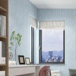 Haimin Grasscloth Wallpaper Textured 24in X 393in Fabric Contact Paper Light Blue Wall Paper Textured Linen Peel and Stick Self-Adhesive Thick Vinyl Embossed Film Wallpaper