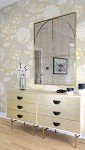 NextWall Lotus Floral Peel and Stick Wallpaper (Metallic Gold & Gray)