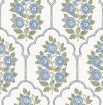 Floral Bazaar Green and Blue Peel and Stick Wallpaper