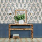 Floral Bazaar Green and Blue Peel and Stick Wallpaper