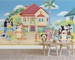 Bluey Friends & Family Peel and Stick Wall Mural by RoomMates, RMK12802M