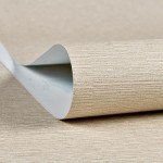 Haimin Grasscloth Wallpaper Peel and Stick 20.9in X 393in Fabric Contact Paper Wall Paper Textured Wallpaper Horizontal Stripes Look Self-Adhesive Thick Vinyl Embossed (Beige)