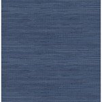 NuWallpaper x Social Social Classic Faux Grasscloth Peel and Stick Wallpaper, Navy Blue