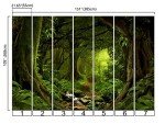 Bormia Fantasy Forest Wall Mural 151"x105" Large Photo Wallpaper Landscape Wall Decal for Livingroom Bedroom (Paste Not Included)