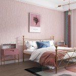 Haimin Grasscloth Wallpaper Textured 24in X 393in Fabric Contact Paper Pink Wall Paper Textured Linen Wallpaper Peel and Stick Self-Adhesive Thick Vinyl Embossed Film Wallpaper (Pink)