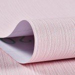 Haimin Grasscloth Wallpaper Textured 24in X 393in Fabric Contact Paper Pink Wall Paper Textured Linen Wallpaper Peel and Stick Self-Adhesive Thick Vinyl Embossed Film Wallpaper (Pink)