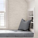 NuWallpaper NUS2875 Cream Grassweave Peel & Stick Wallpaper, Neutral