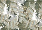 Bormia Wall Mural Hand-Painted Tropical Plants Leaves Lines Light Luxury Wallpaper for Living Room Bedroom 151"x105" (Not Self-Adhesive)
