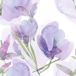 BaoHArtHome Floral Peel and Stick Wallpaper Contact Paper Removable White Purple Leaf Boho Easy Peel Off Vinyl Wall Paper Self Adhesive for Bedroom Living Cabinet Room 17.7 in x 9.8 ft