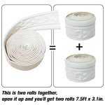 WAPANE 180" x 3.1" 3D Wall Edging Self Adhesive, Pattern Molding Peel and Stick Wallpaper Border, Flexible Wall Base Moulding Trim Mirror Border Wall Lines