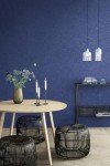 Safiyya 393"x 17.3" Wallpaper Silk Dark Blue Peel and Stick Wallpaper Dark Blue Contact Paper Self Adhesive Removable Wallpaper Solid Color Wallpaper for Bedroom Walls Vinyl Rolls