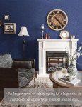 Safiyya 393"x 17.3" Wallpaper Silk Dark Blue Peel and Stick Wallpaper Dark Blue Contact Paper Self Adhesive Removable Wallpaper Solid Color Wallpaper for Bedroom Walls Vinyl Rolls
