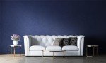 Safiyya 393"x 17.3" Wallpaper Silk Dark Blue Peel and Stick Wallpaper Dark Blue Contact Paper Self Adhesive Removable Wallpaper Solid Color Wallpaper for Bedroom Walls Vinyl Rolls