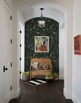 JiffDiff Floral Wallpaper Peel and Stick Farm Floral 236" x 17.3" Wildwood Wall Paper Dark Self Adhesive Contact Paper Stick on Wallpaper Coverage 30 sq.ft