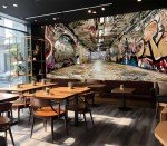 Cliouar-Tunnel Trendy Graffiti Wall Mural wallpaper-103 x 69"