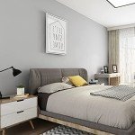 15.8" x400"Grey Wallpaper Self Adhesive Film Peel and Stick Wallpaper Grey Adhesive Paper Waterproof Removable DIY Decorative for Kitchen Cabinet Countertops Shelf Liner Upgrade Thicker