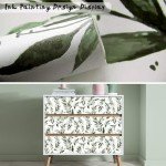 Livebor Green Leaf Wallpaper Peel and Stick Leaf Contact Paper 17.7inch x 393.7inch Green Peel and Stick Wallpaper Modern Farmhouse Wallpaper Neutral Sage Wallpaper Self Adhesive Decorative Paper