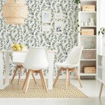 Livebor Green Leaf Wallpaper Peel and Stick Leaf Contact Paper 17.7inch x 393.7inch Green Peel and Stick Wallpaper Modern Farmhouse Wallpaper Neutral Sage Wallpaper Self Adhesive Decorative Paper