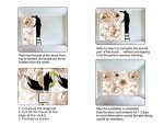 WXHFM - Floral wallpeper for Girls Bedroom Modern Flower Living Room Wall Mural - 91"x65"（Not Peel and Stick）