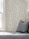 NuWallpaper Taupe Escape to The Forest Peel & Stick Wallpaper