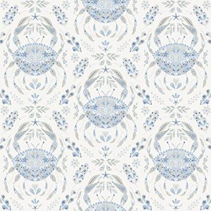 NuWallpaper Blue Shellby Peel & Stick Wallpaper