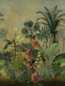 Mr. Kate Hilo Tropical Island Tapestry Peel and Stick Mural, RMK12779MW