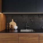 Erfoni Black Wallpaper Peel and Stick Wallpaper Black Floral Embossed Contact Paper 17.7inch×393.7inch Removable Textured Flower Wallpaper Self Adhesive Thicken Countertops Cabinets Contact Paper