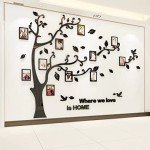 3D Tree Wall Stickers - DIY Photo Frame Tree Wall Decal Family Photo Frame Sticker Murals Wall Decor Living Room Bedroom TV Background Home Decorations