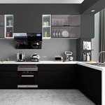 FUKU MON 24"x394" Black Wallpaper Peel and Stick Black Contact Paper Matte Solid Textured Self Adhesive Removable Thick Vinyl Film Roll for Cabinets Bedroom Wall Decoration