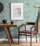 Scalamandre SCS3846 Robin Egg Chinoise Exotique Self Adhesive Wallpaper, Blue