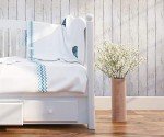 CiCiwind 393"X17.7"Wood Peel and Stick Wallpaper White Wood Wallpaper Self Adhesive Removable Wallpaper Vintage Wood Plank Contact Paper for Bathroom Decor Walls Covering Wardrobe Large Size Vinyl